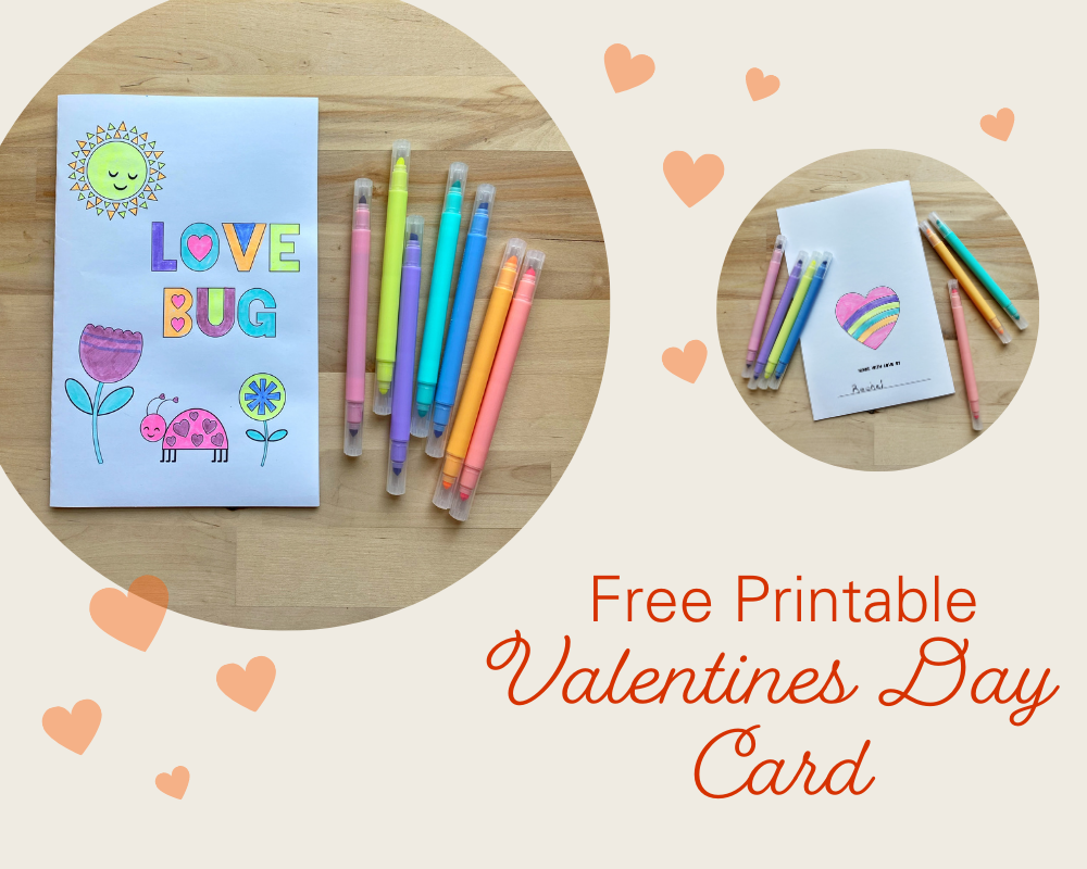 Fun Valentine's Day Printable Card for Kids