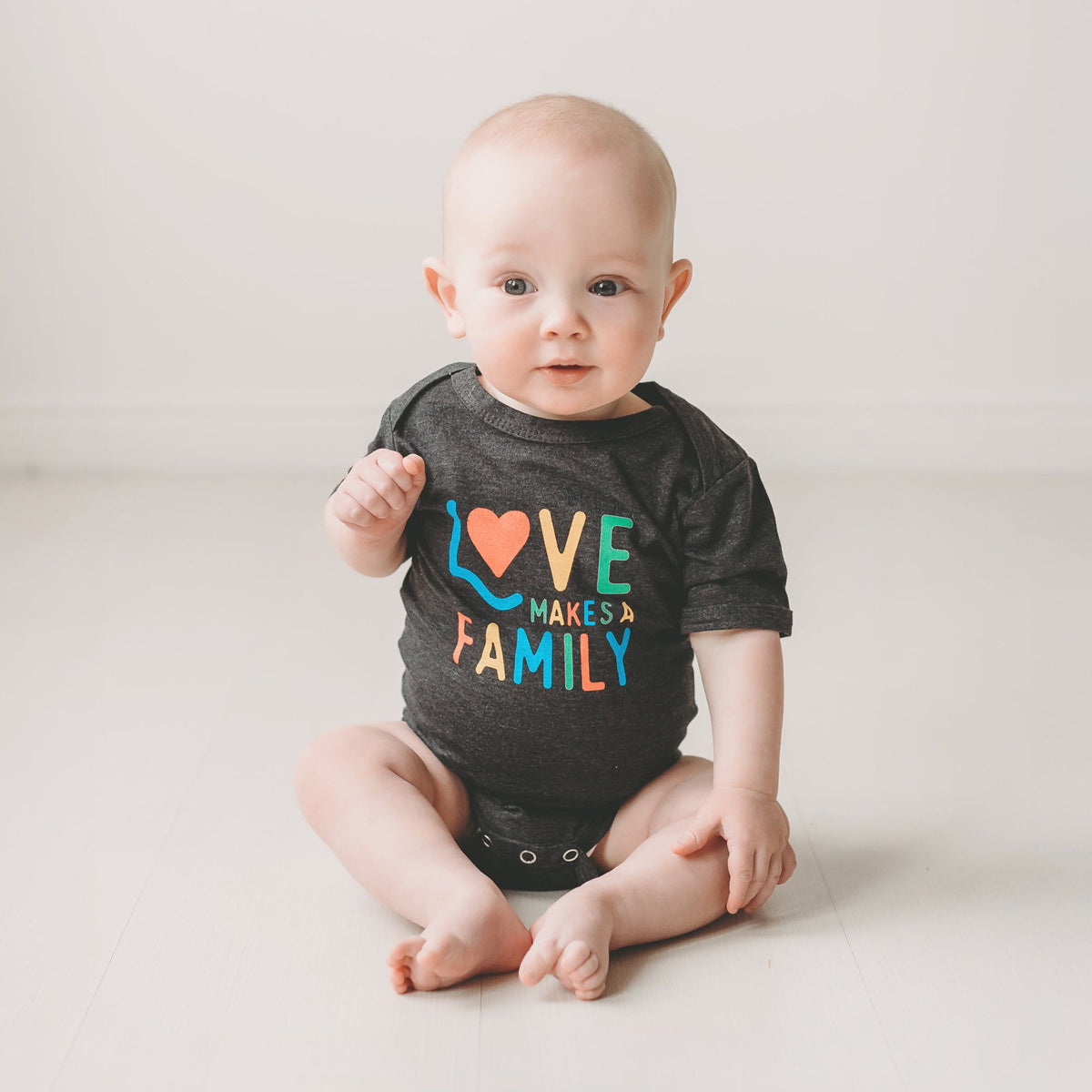 Love Makes a Family baby bodysuit / onesie - Sweetpea and Co.
