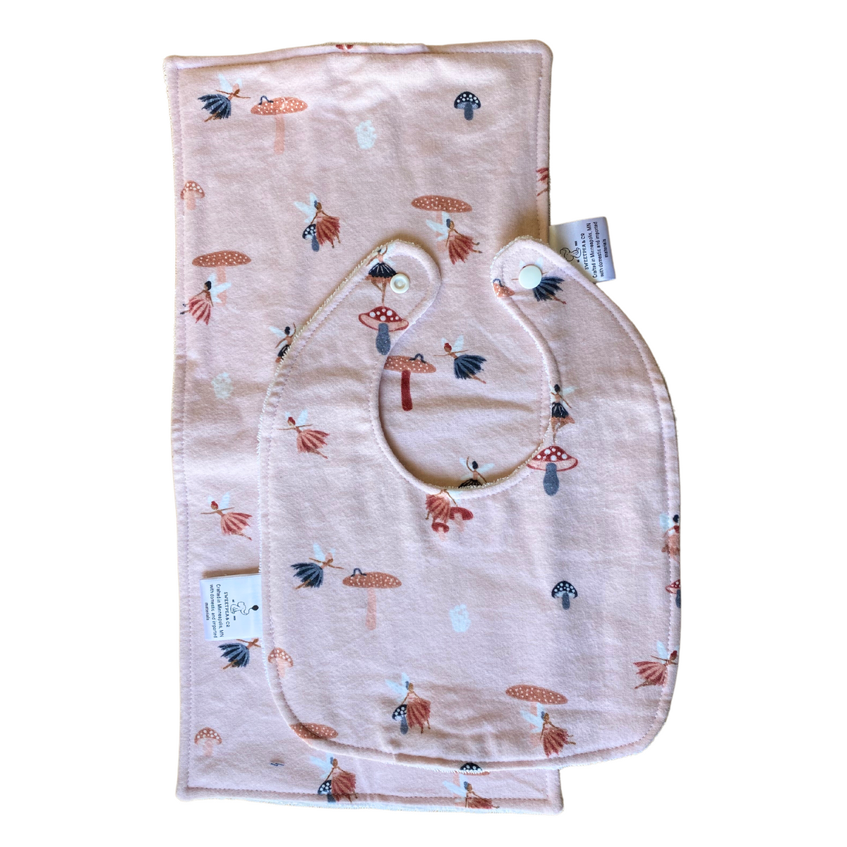 Baby Burp Cloth and Bib Gift Set