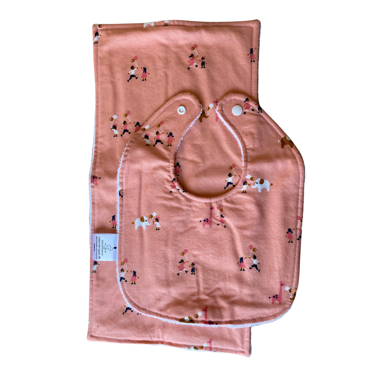 Baby Burp Cloth and Bib Gift Set