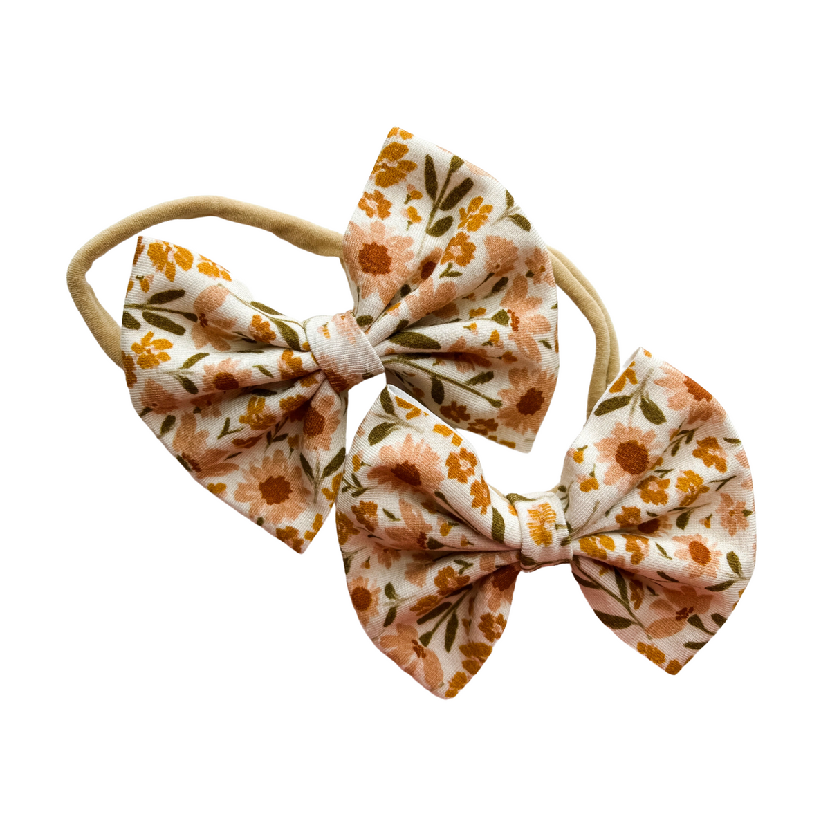 Floral Garden Baby Bow Headband