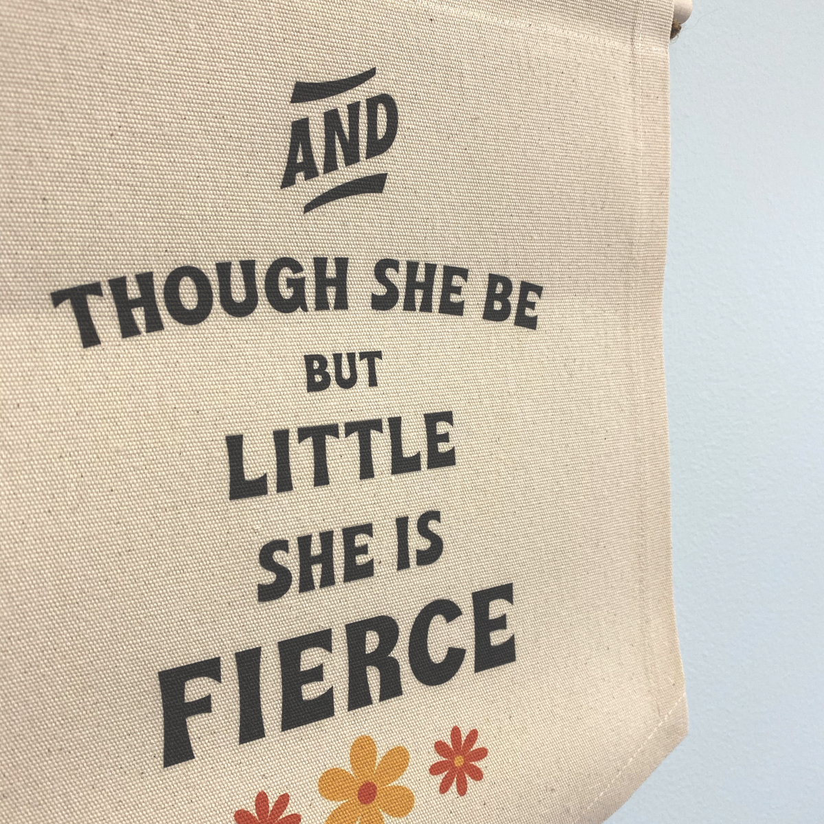 She is Fierce Canvas Banner