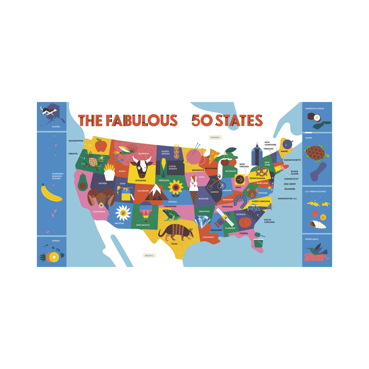 The 50 States in 50 Words