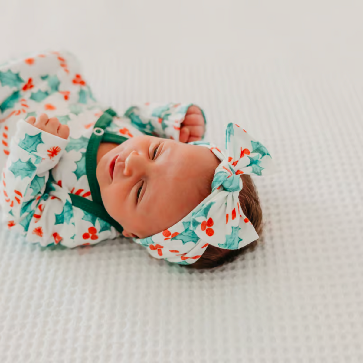 Knit Headband Bow - Holly