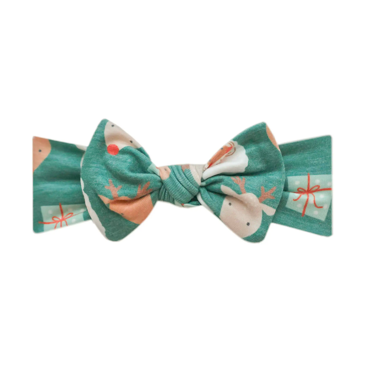Knit Headband Bow - Prancer