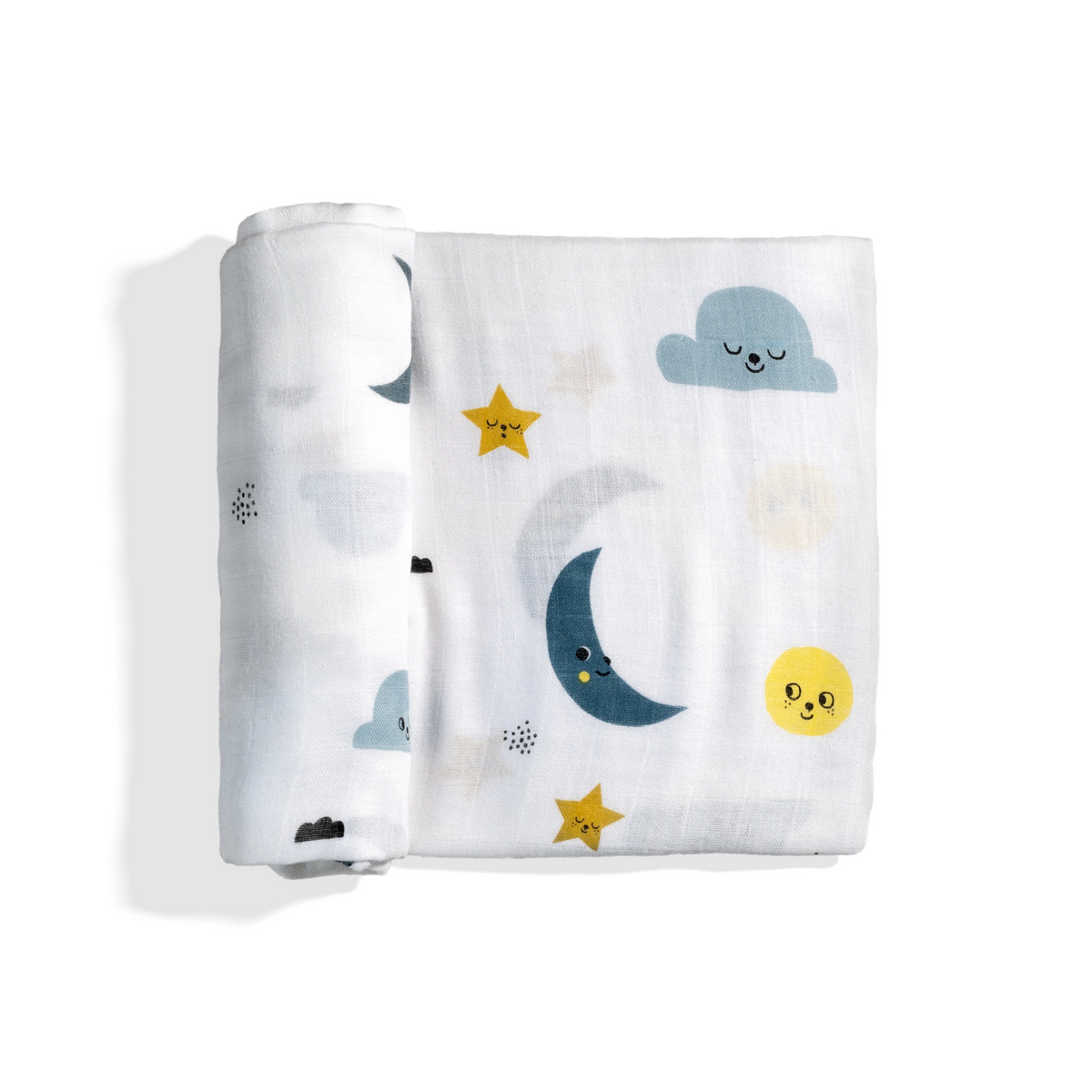 Bamboo Baby Swaddle - Moon &amp; Stars Print