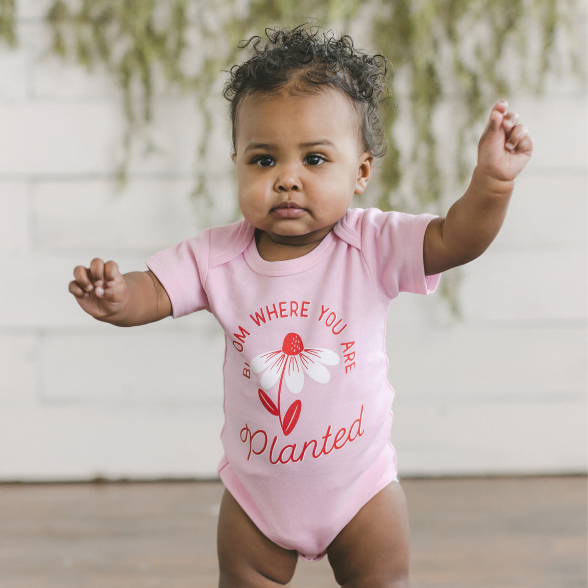 Bloom Where You Are Planted Baby Onesie