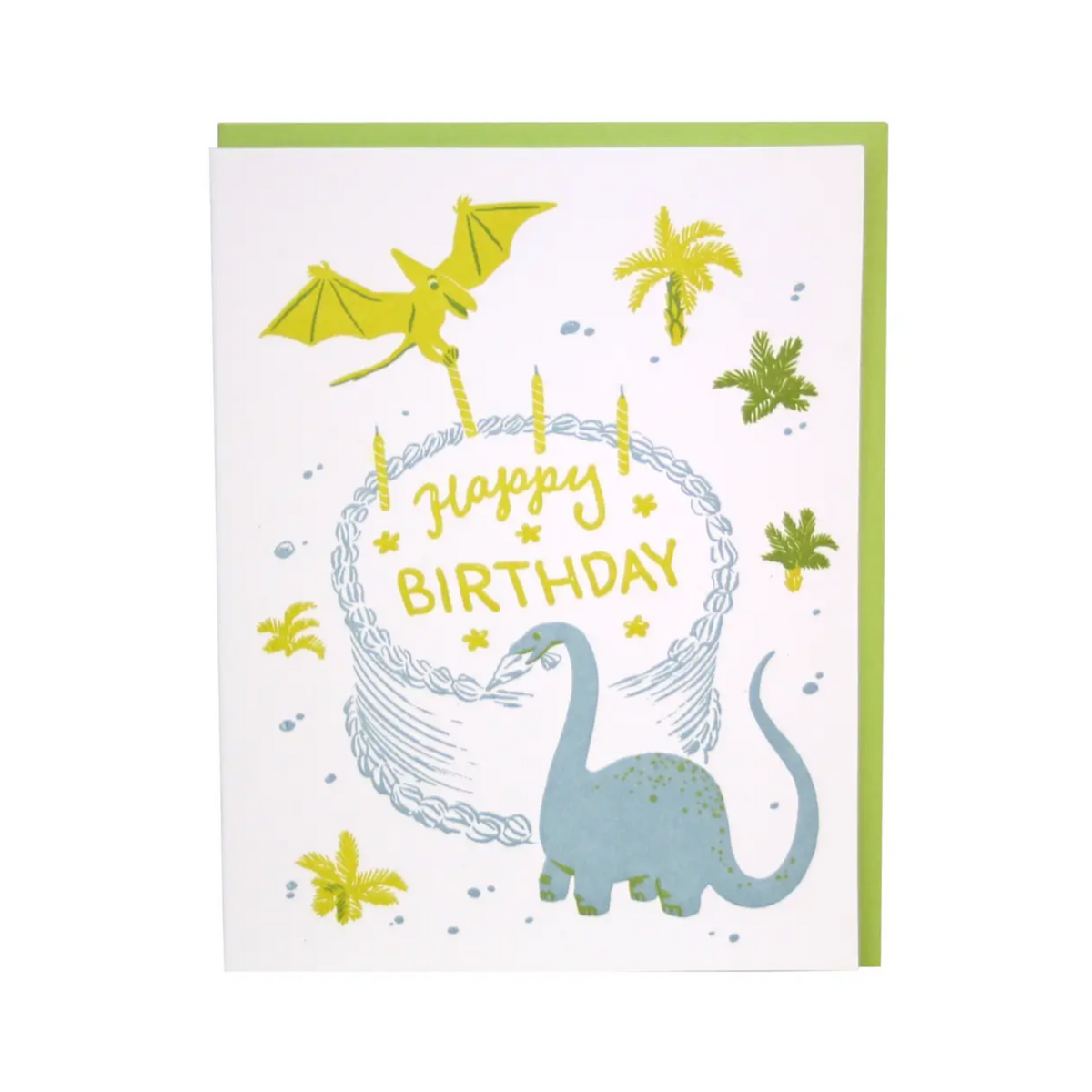 Dinosaurs Bakers Birthday Card