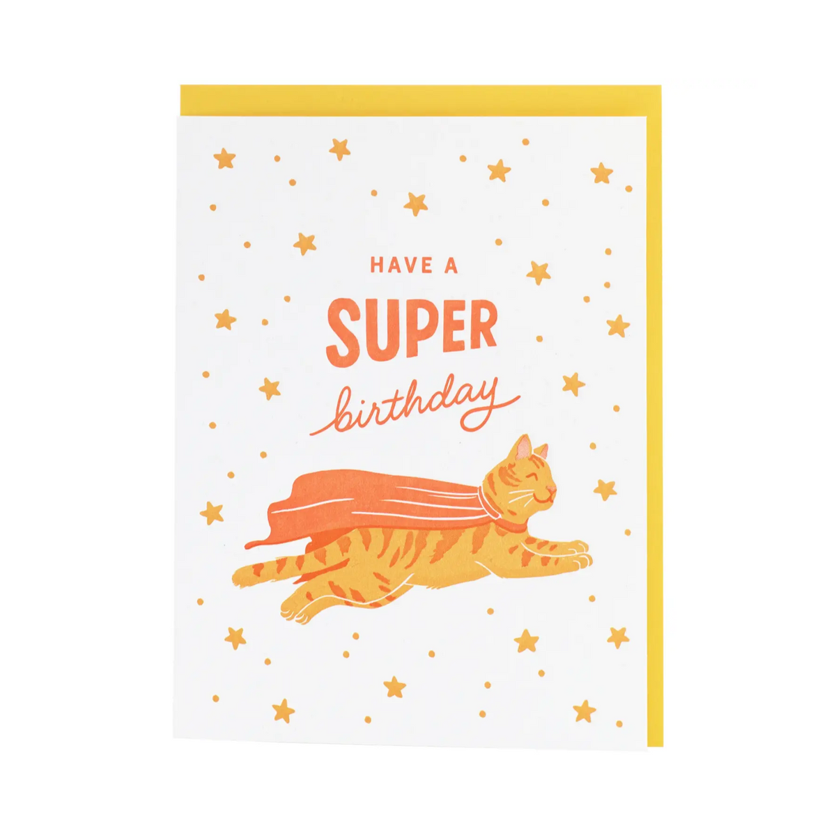 Super Cat Birthday Card