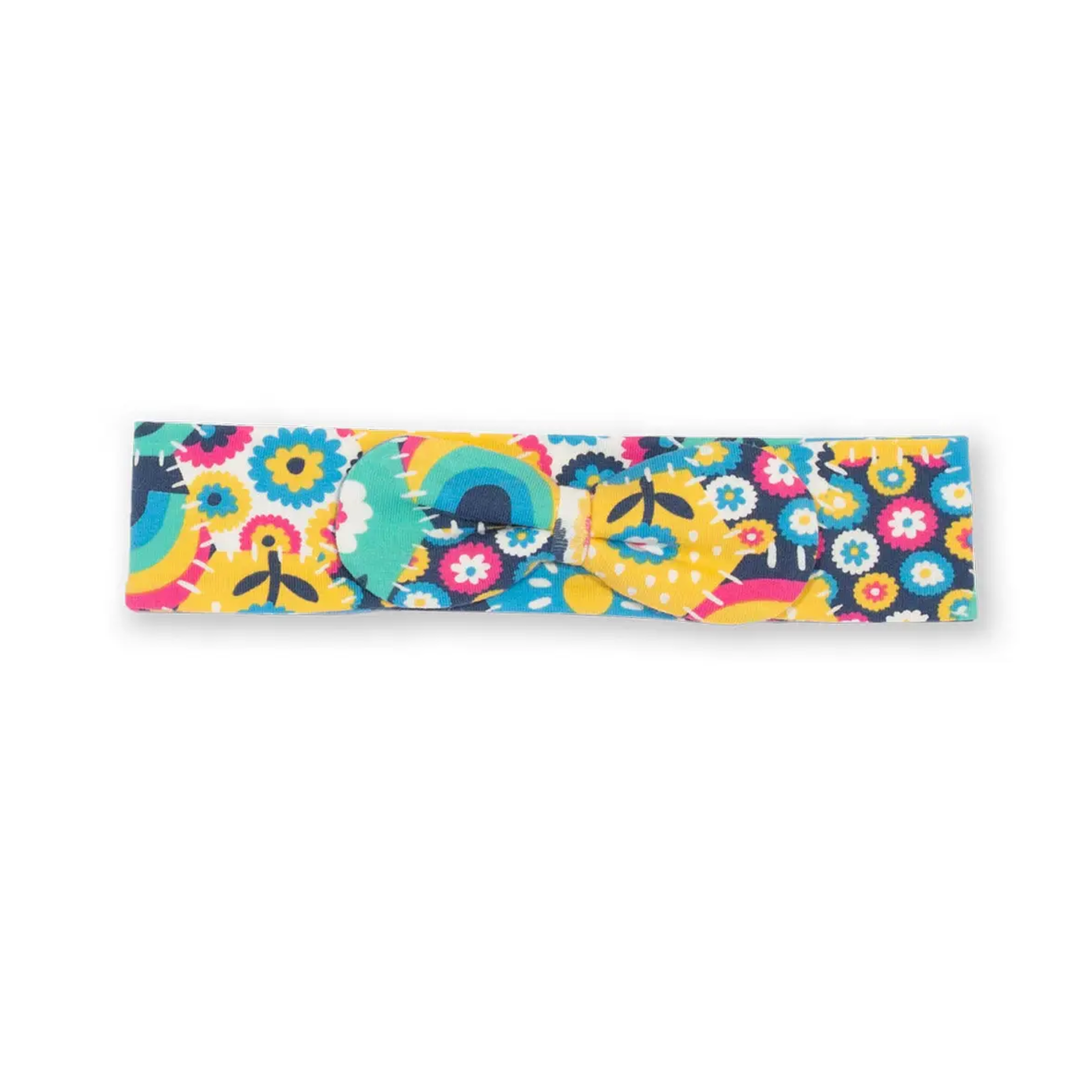 Patchwork Planet Headband Bow