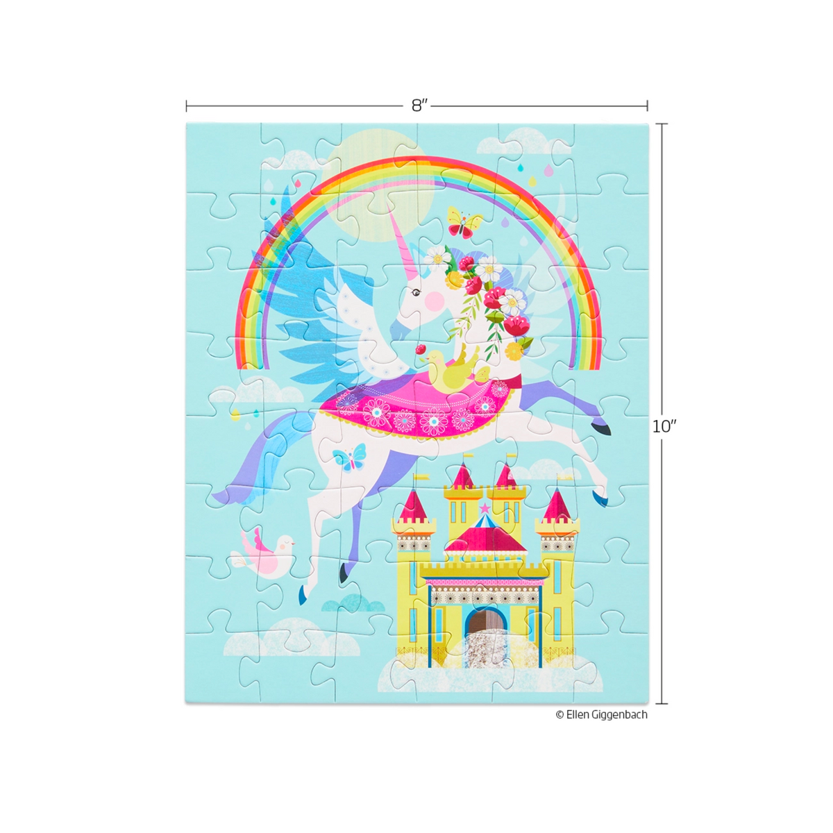 Rainbow Unicorn 48 Piece Kids Puzzle Snax