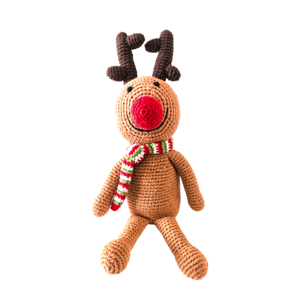 Large Plush Rudolph Rattle