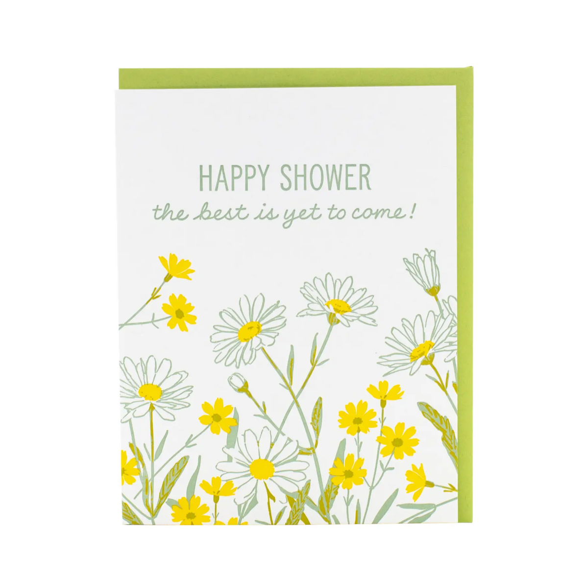 Daisies Baby Shower Card