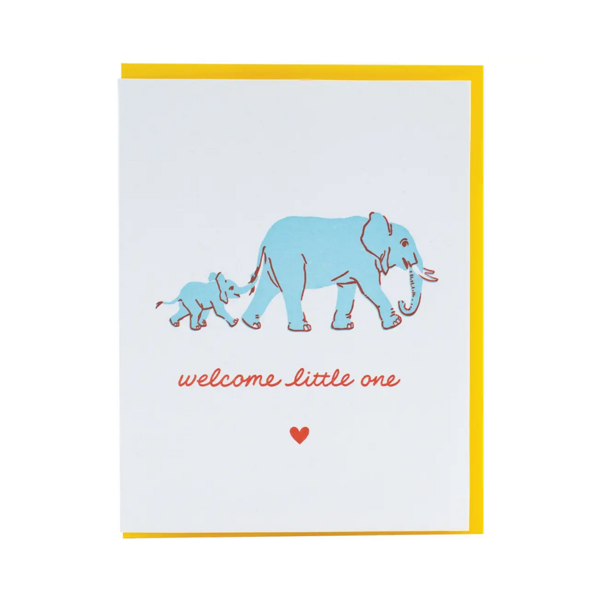 Elephant Walk Baby Card