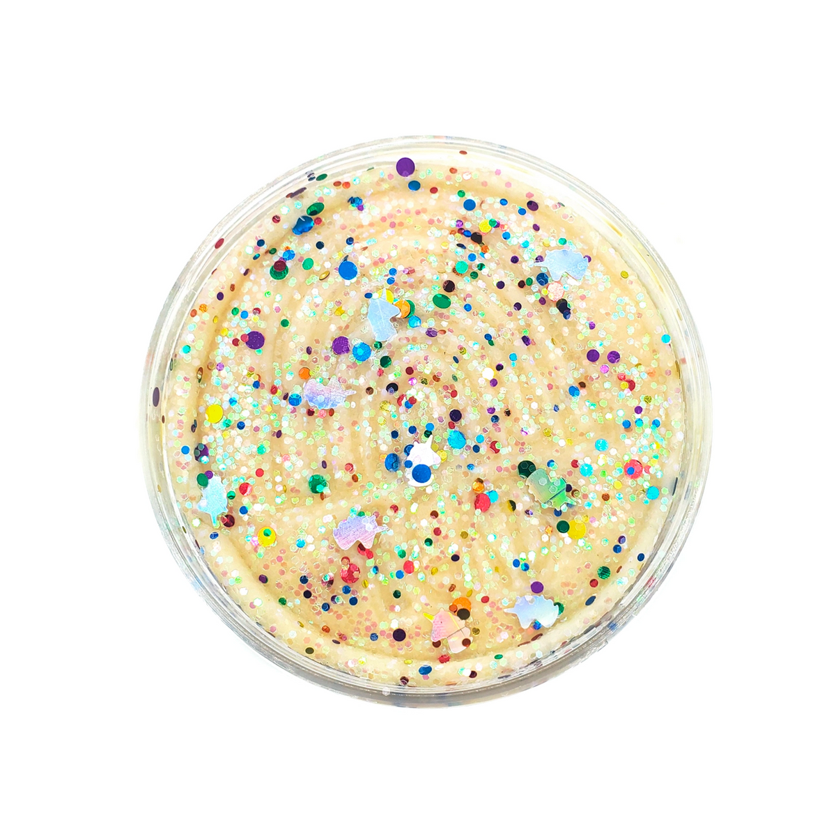 White Unicorn Rainbow Glitter Sensory Play Dough