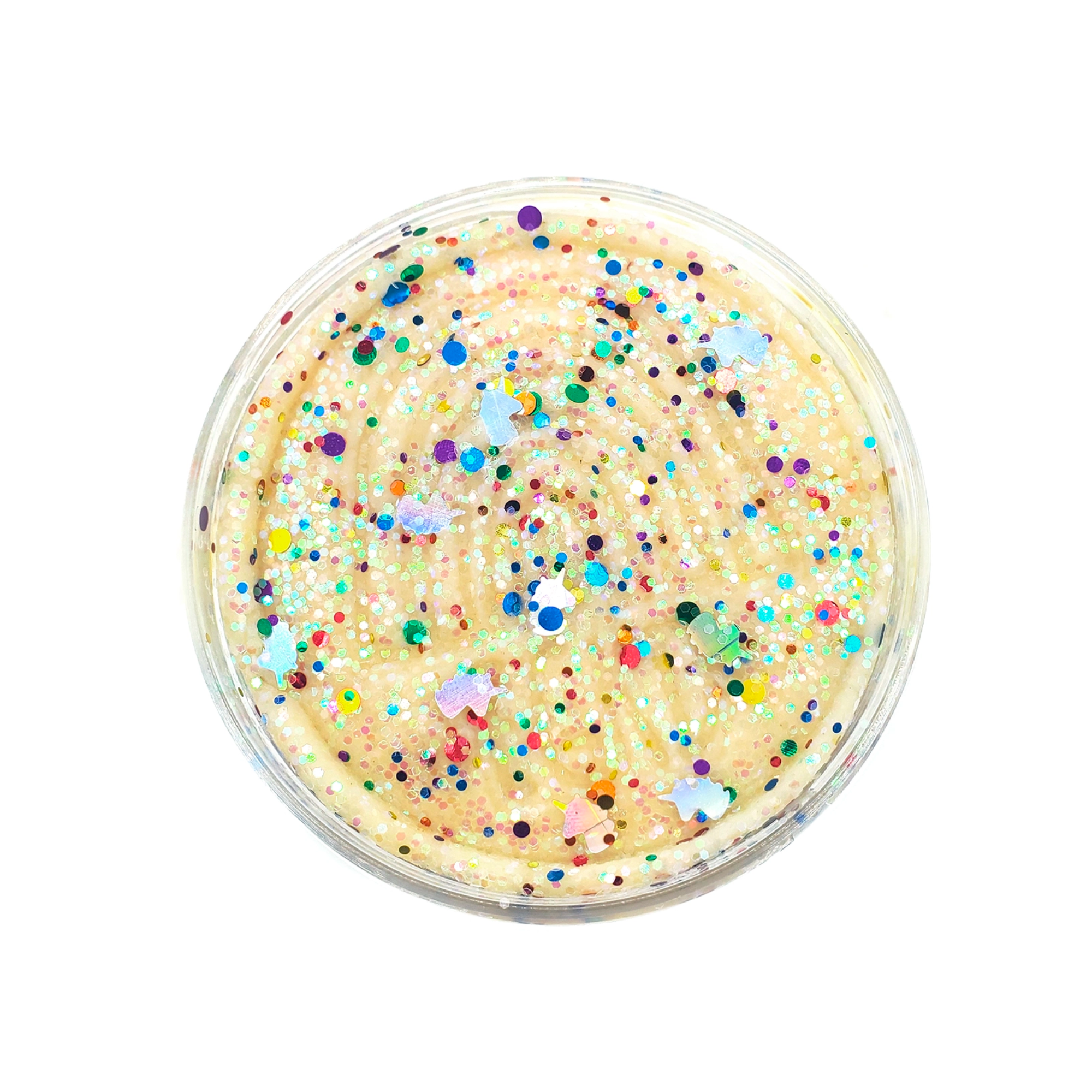 White Unicorn Rainbow Glitter Sensory Play Dough - Sweetpea and Co.