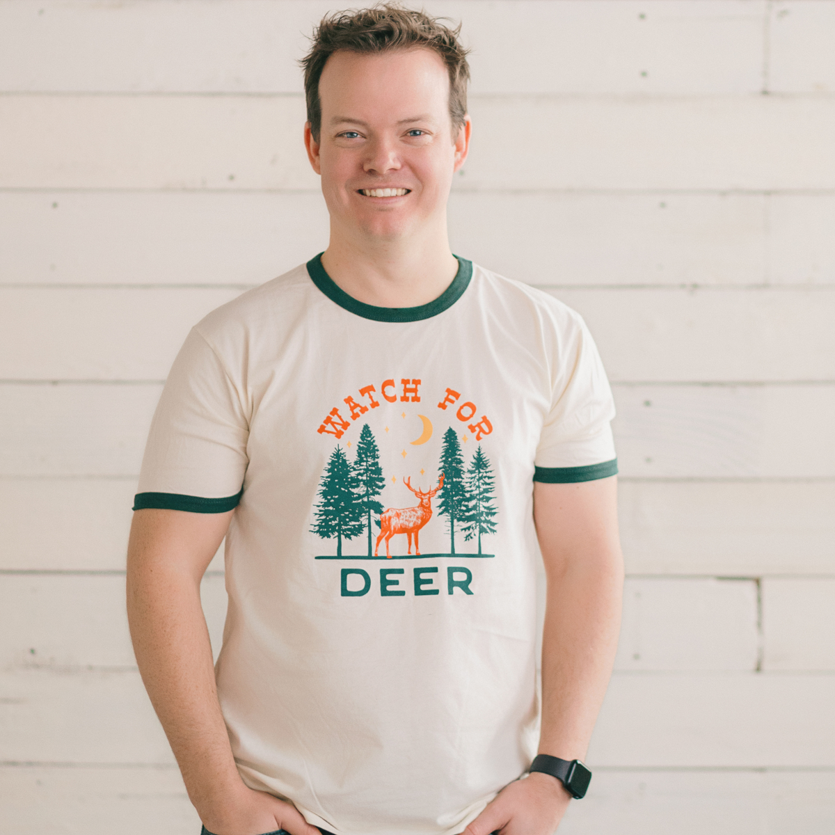 Watch for Deer Adult T-Shirt