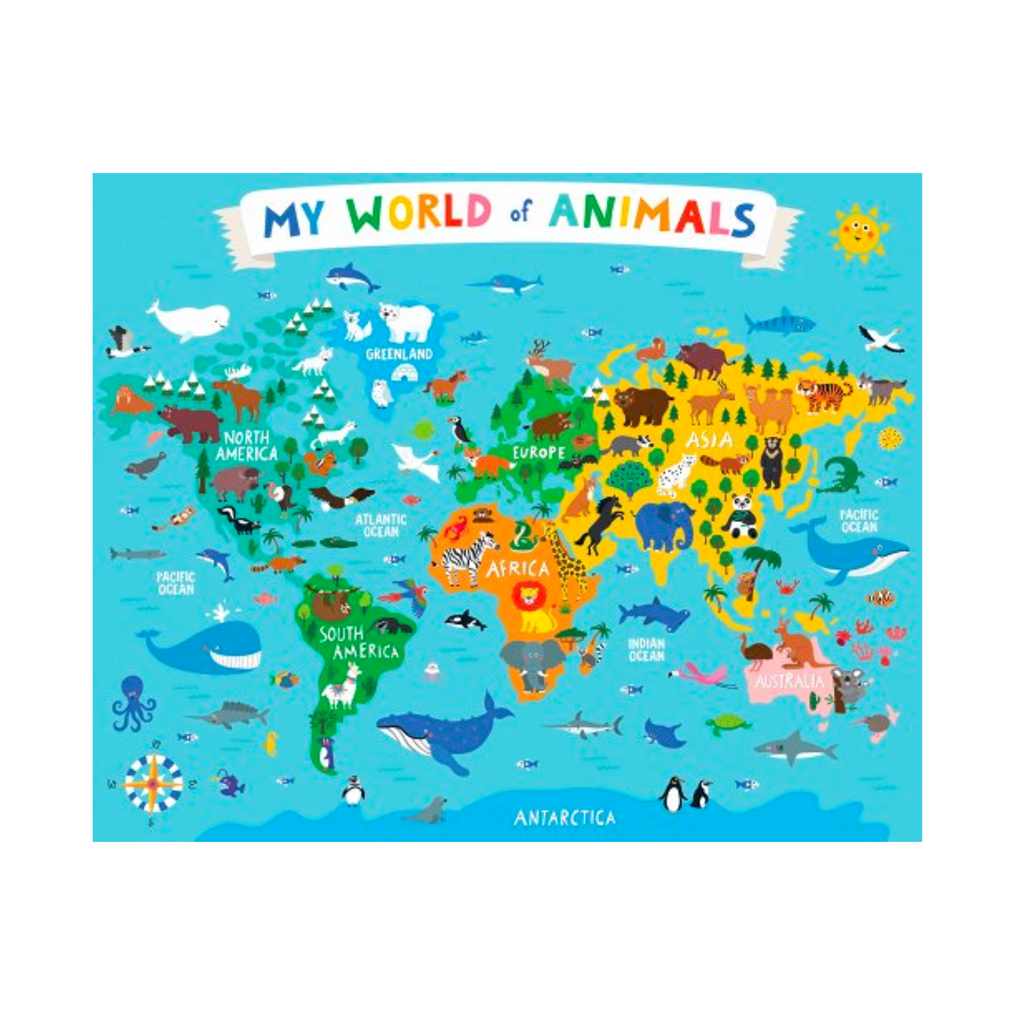 My World of Animals 36-Piece Floor Puzzle