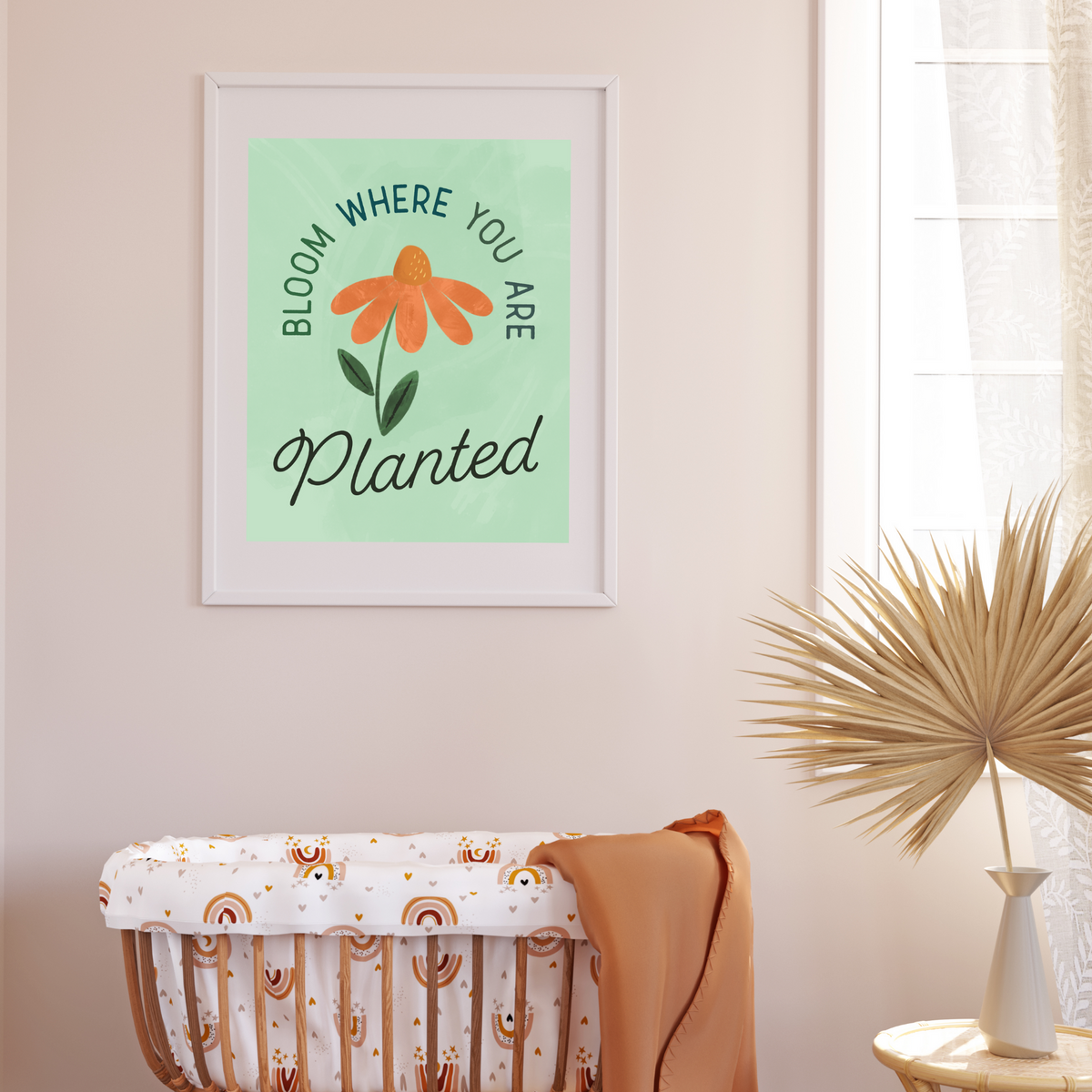 Bloom where you are planted art print