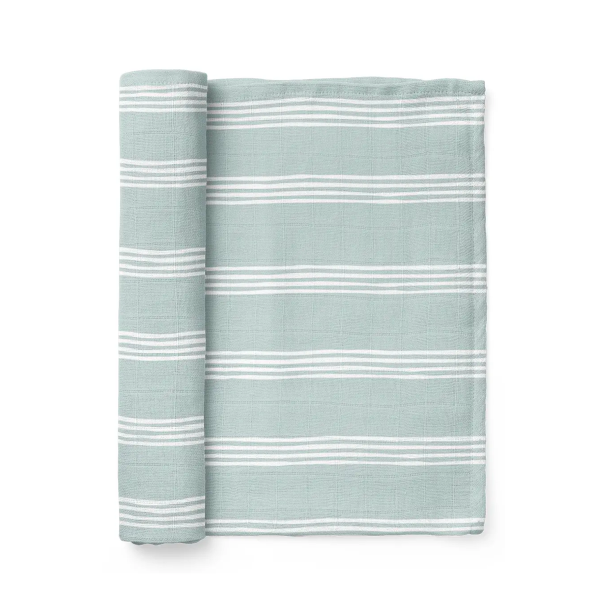 Muslin Swaddle Baby Blanket Stripe Sweetpea and Co
