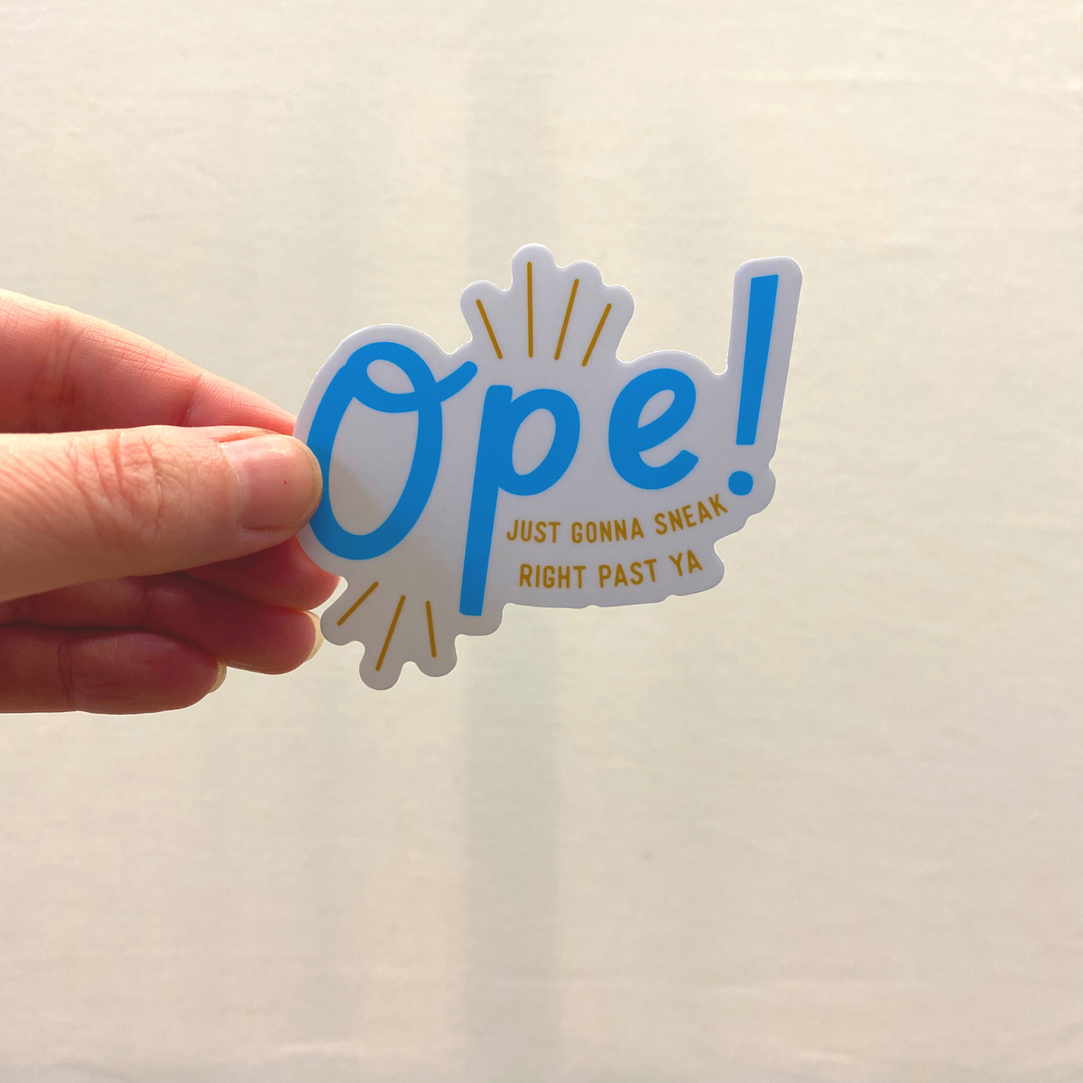Ope! Vinyl Sticker