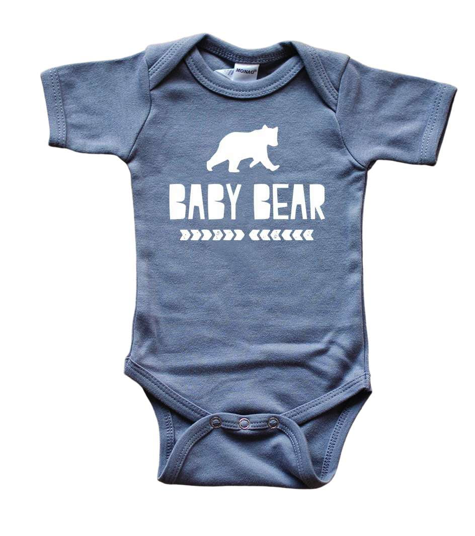 Baby Bear in Light Gray Baby Bodysuit - Sweetpea and Co.