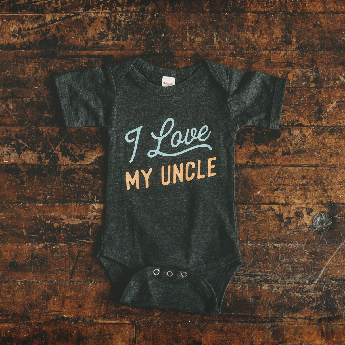 I Love My Uncle Baby Bodysuit