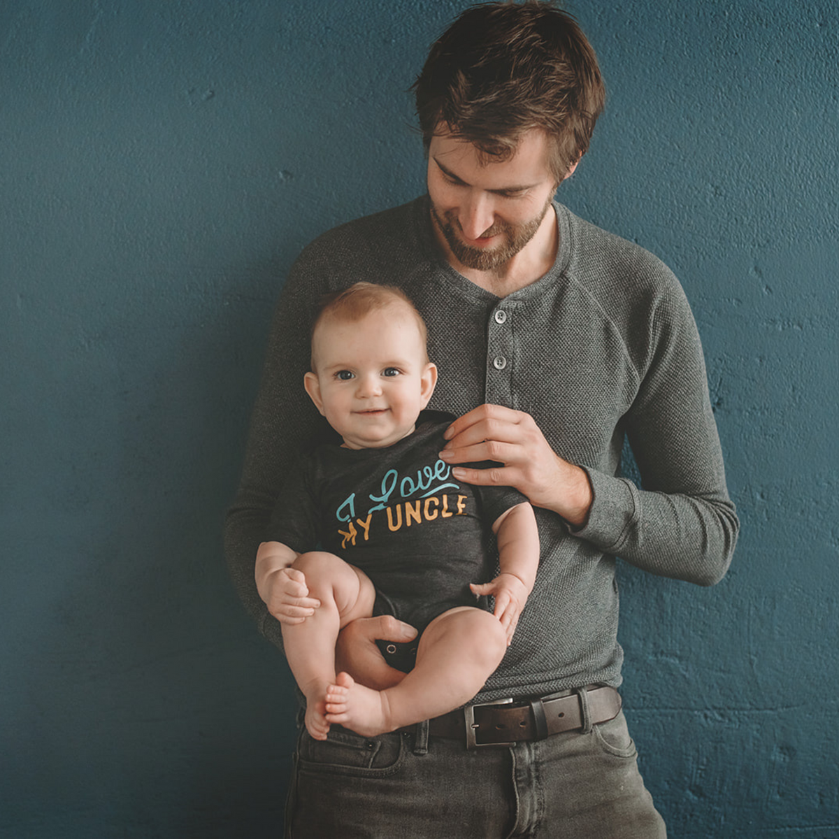 I Love My Uncle Baby Bodysuit