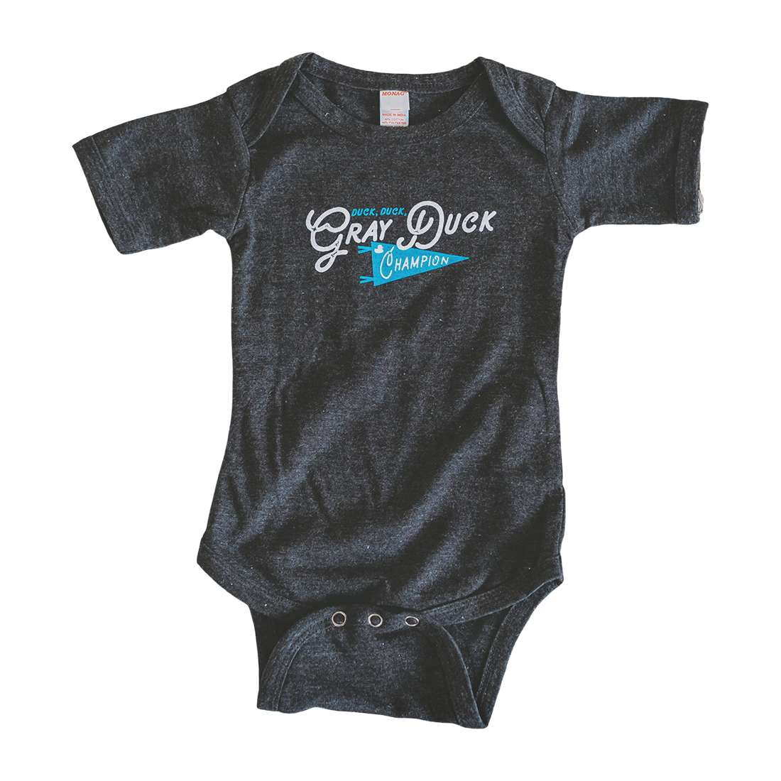 Gray Duck baby bodysuit - Sweetpea and Co.