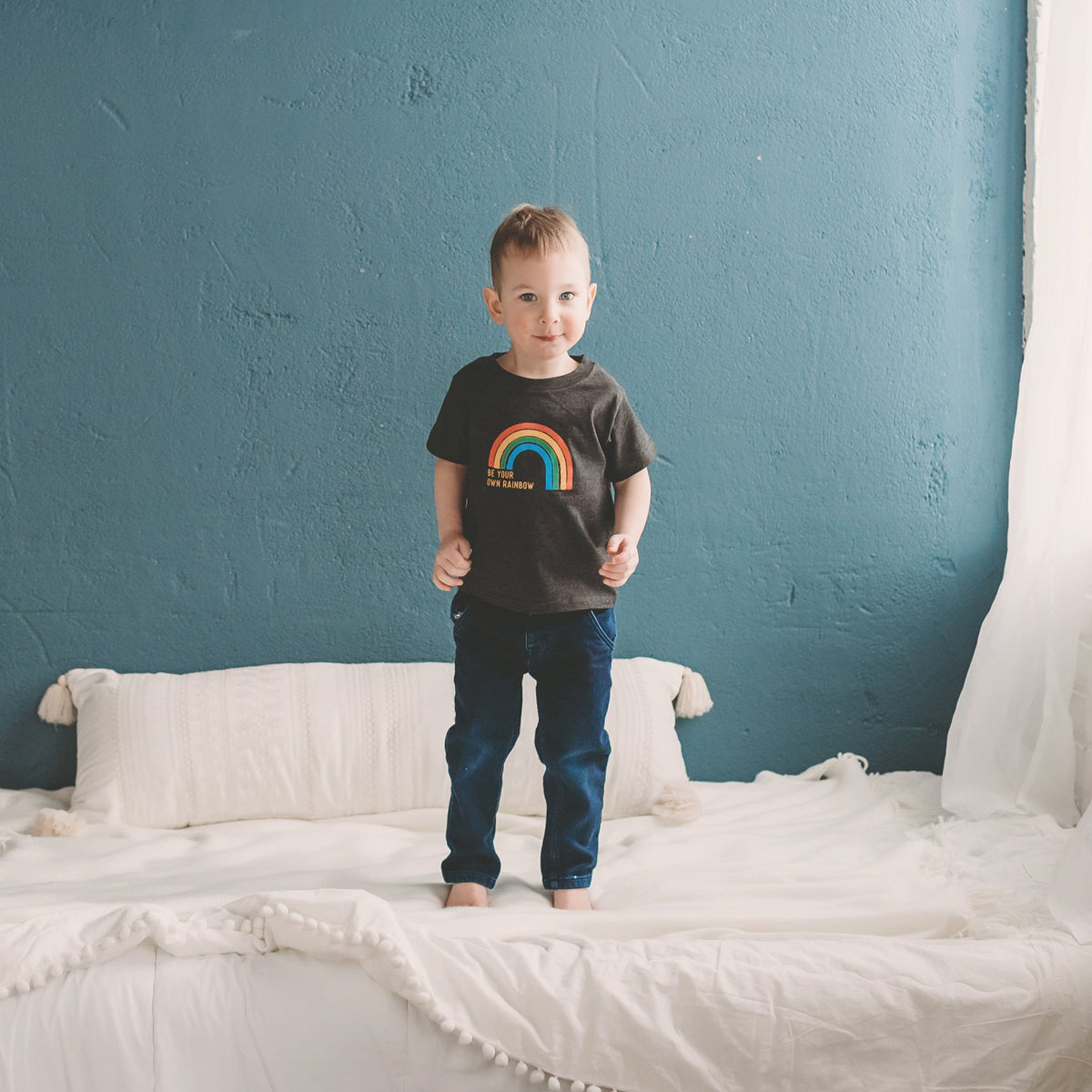 Be Your Own Rainbow Kid&#39;s T-shirt - Sweetpea and Co.