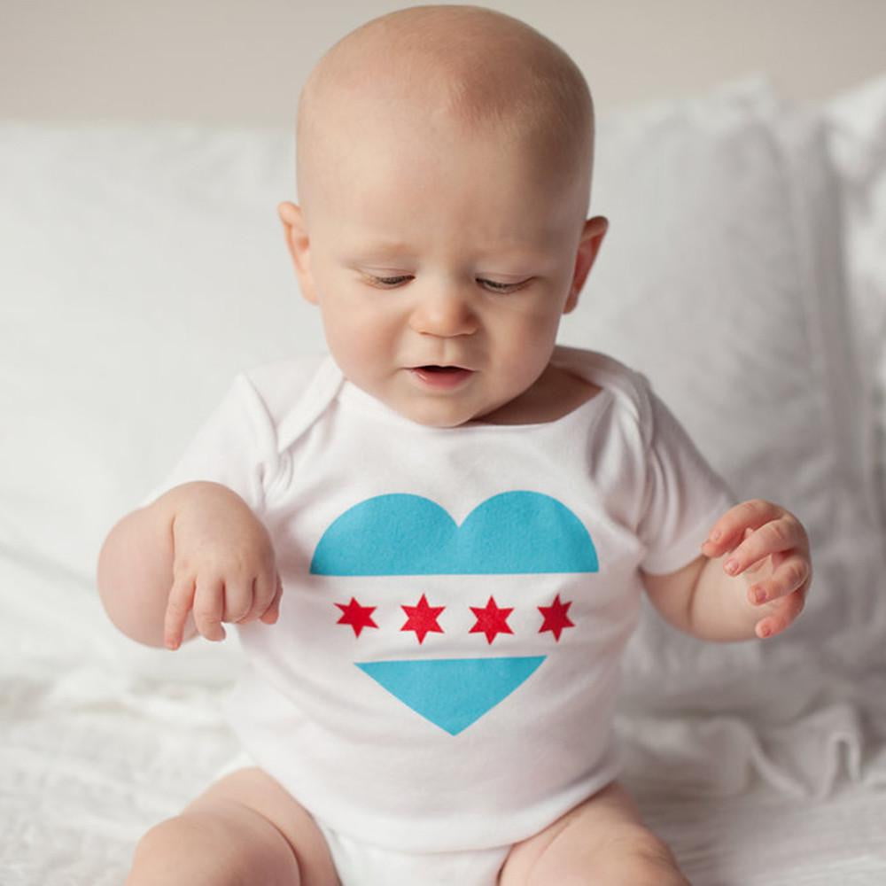 Chicago Flag Baby Bodysuit - Sweetpea and Co.