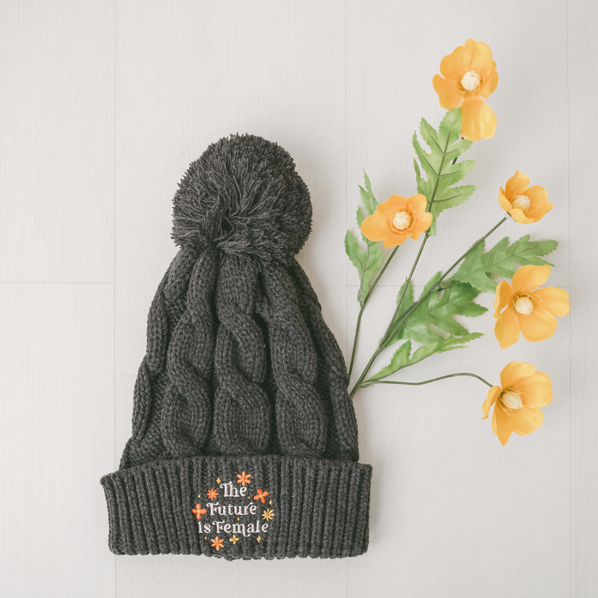 The Future is Female Winter Beanie Hat