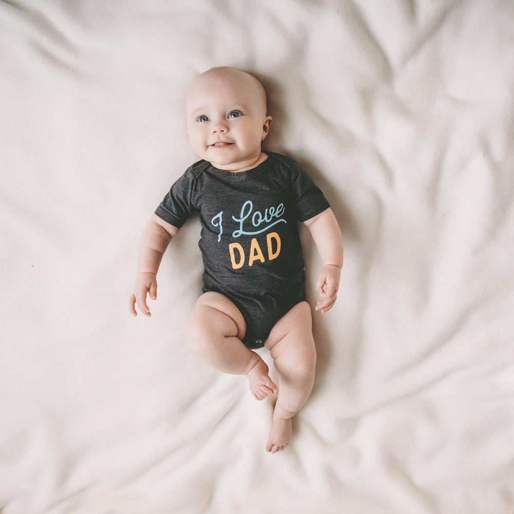 I Love Dad baby bodysuit - Sweetpea and Co.