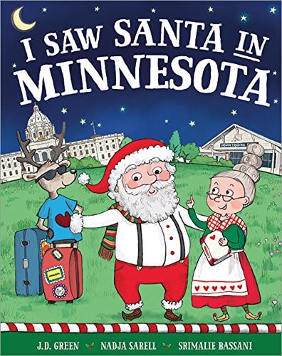 I Saw Santa in Minnesota Children&#39;s Book