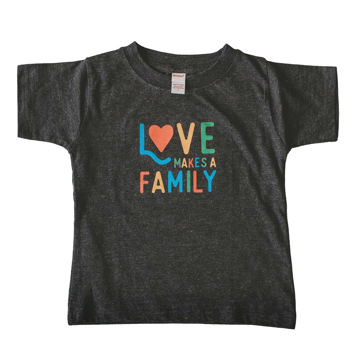 Love Makes a Family Kid&#39;s T-shirt - Sweetpea and Co.