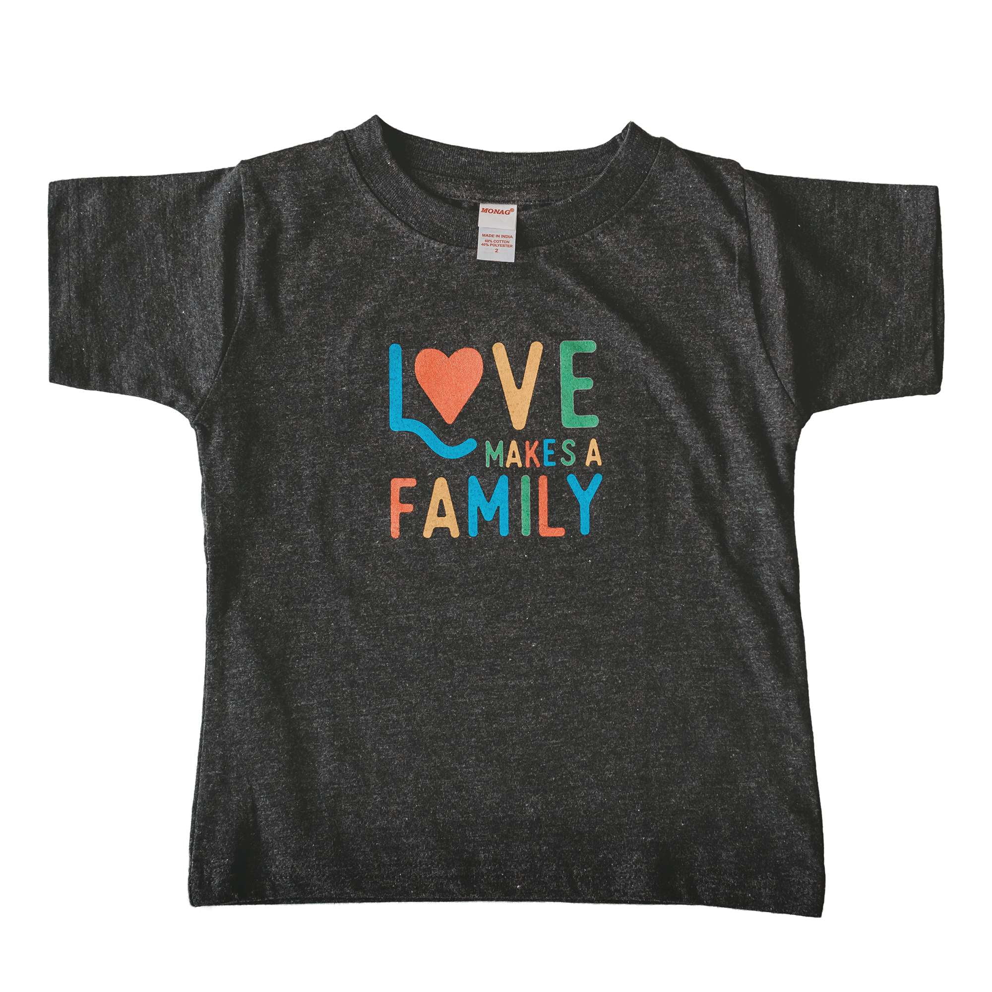 Love Makes a Family Kid's T-shirt - Sweetpea and Co.