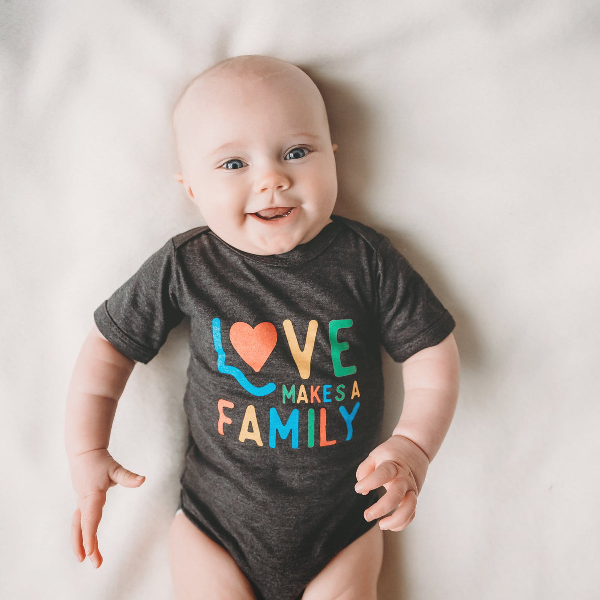 Love Makes a Family baby bodysuit / onesie - Sweetpea and Co.