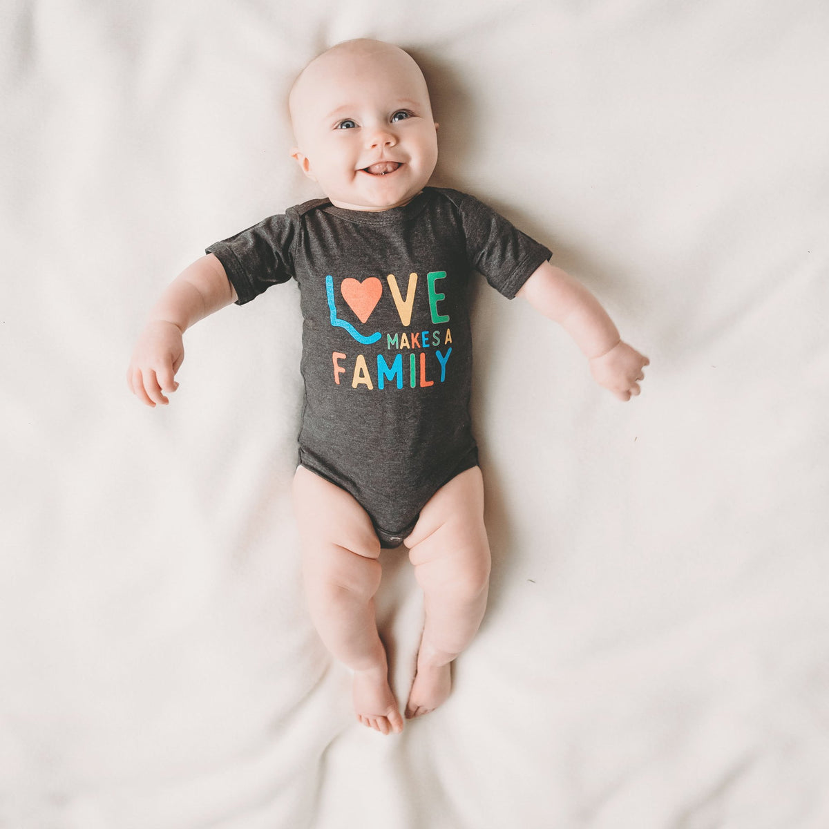 Love Makes a Family baby bodysuit / onesie - Sweetpea and Co.