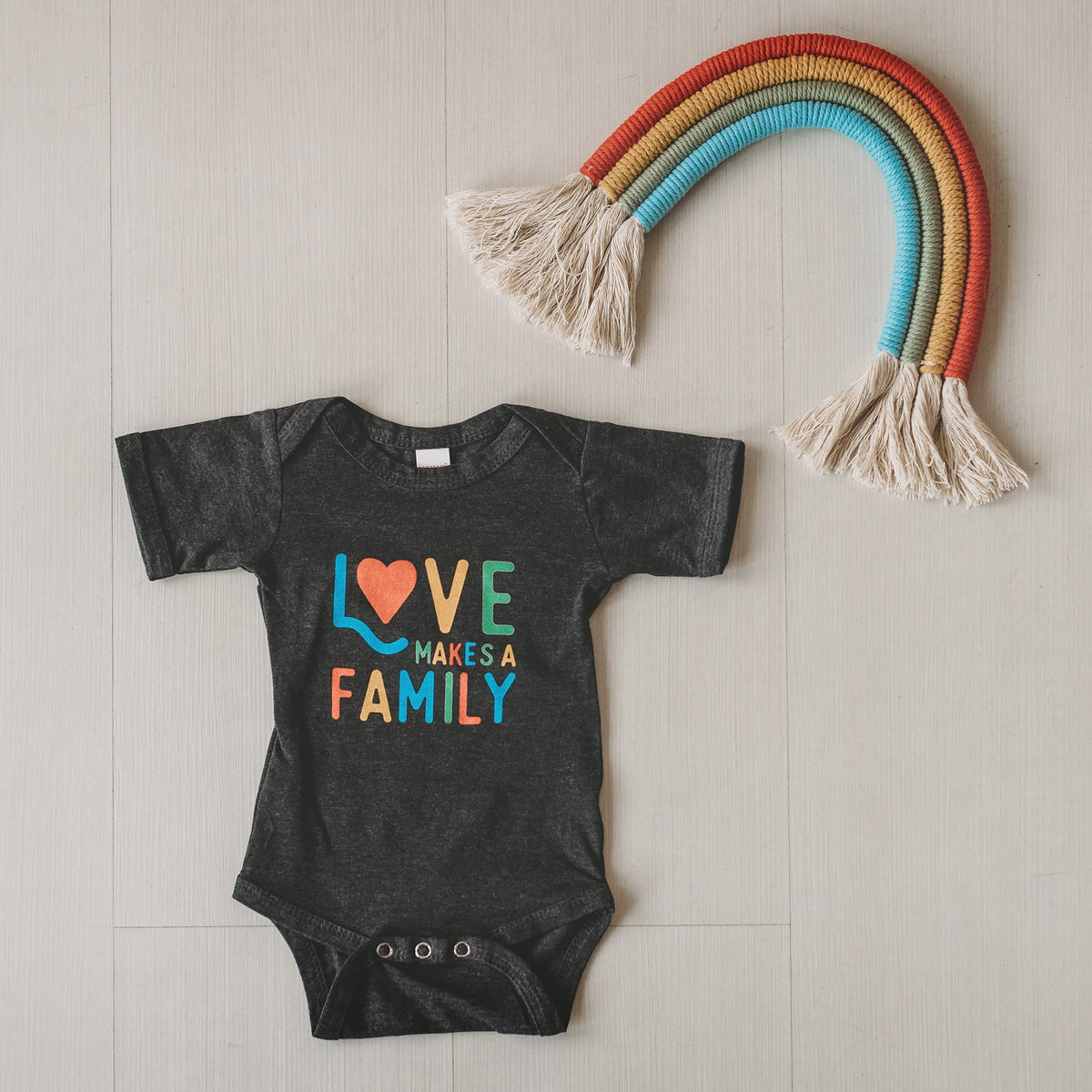 Love Makes a Family baby bodysuit / onesie - Sweetpea and Co.