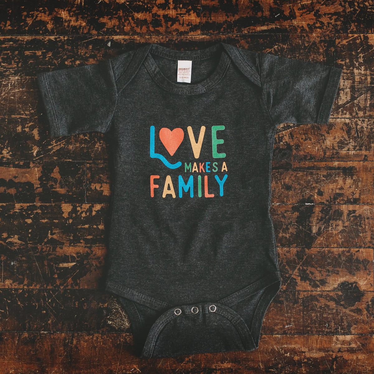 Love Makes a Family baby bodysuit / onesie - Sweetpea and Co.
