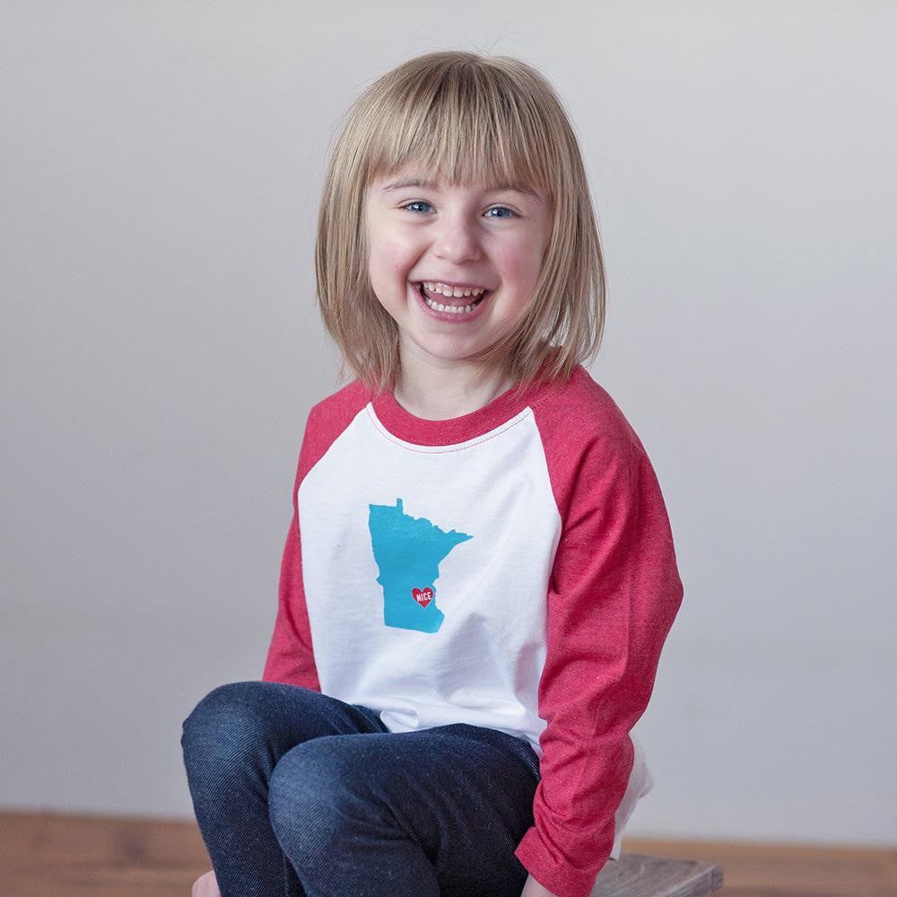 Minnesota Nice Raglan Tee - Sweetpea and Co.