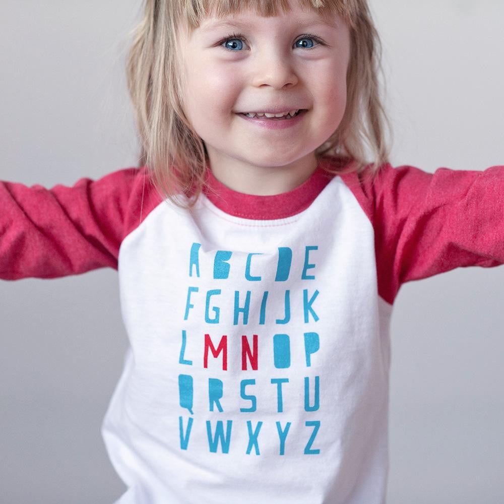 Minnesota Alphabet Raglan Tee - Sweetpea and Co.