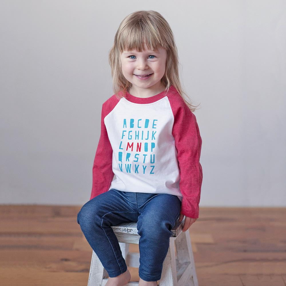 Minnesota Alphabet Raglan Tee - Sweetpea and Co.