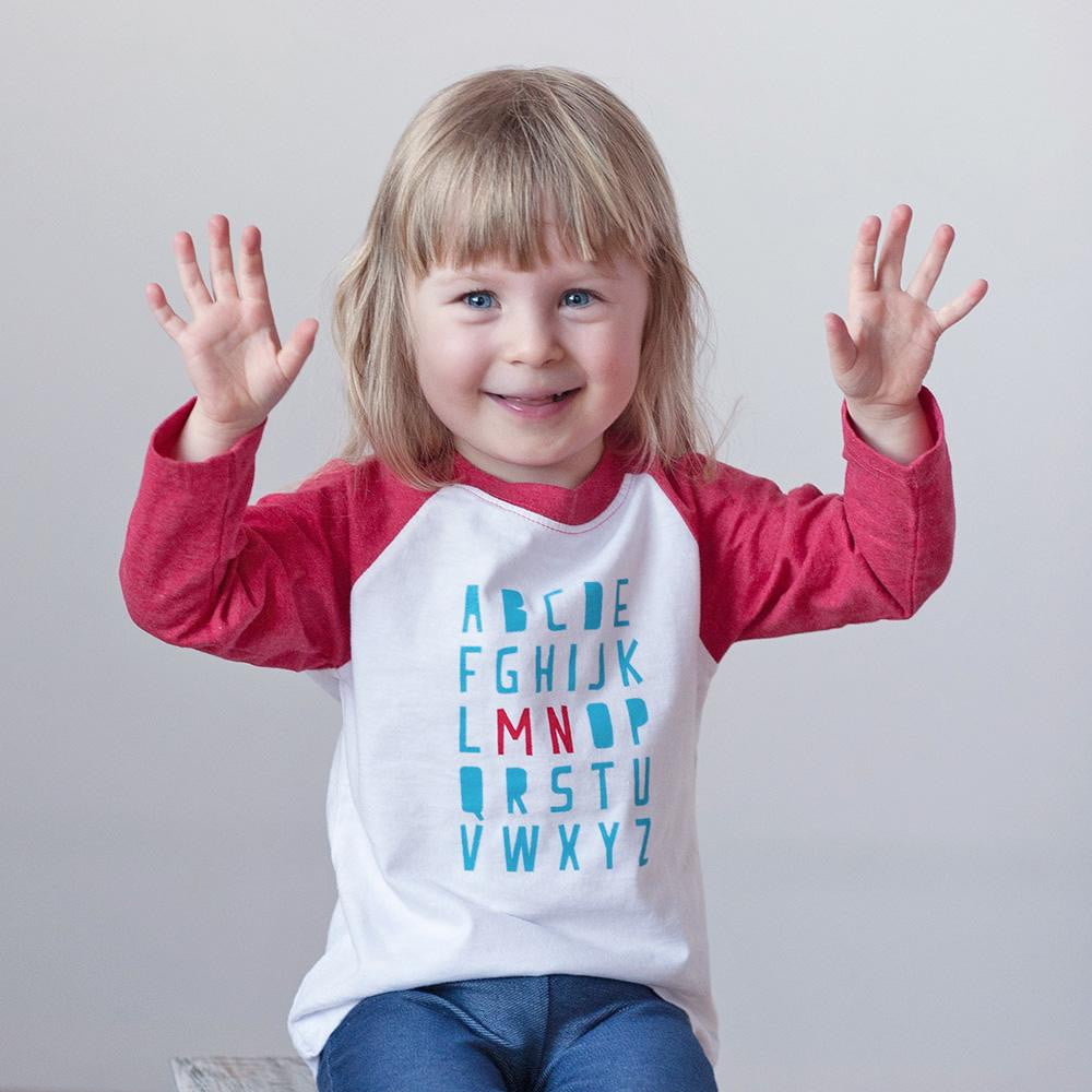 Minnesota Alphabet Raglan Tee - Sweetpea and Co.