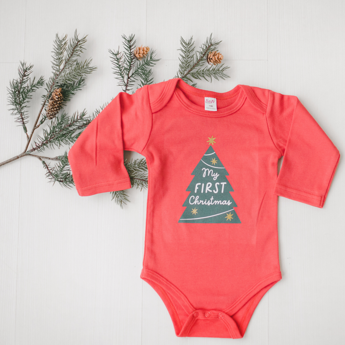 My First Christmas Baby Bodysuit