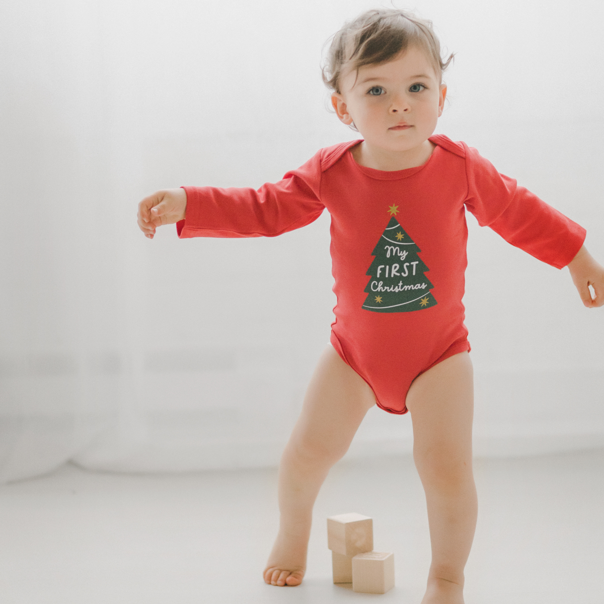 My First Christmas Baby Bodysuit