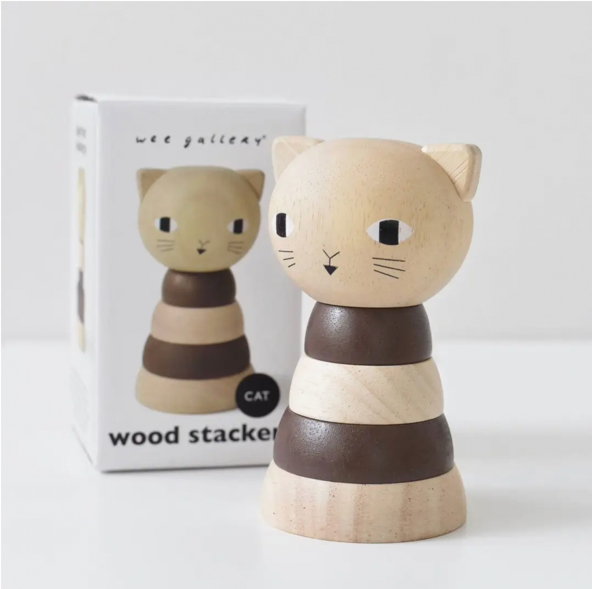 Wood Stacker Cat