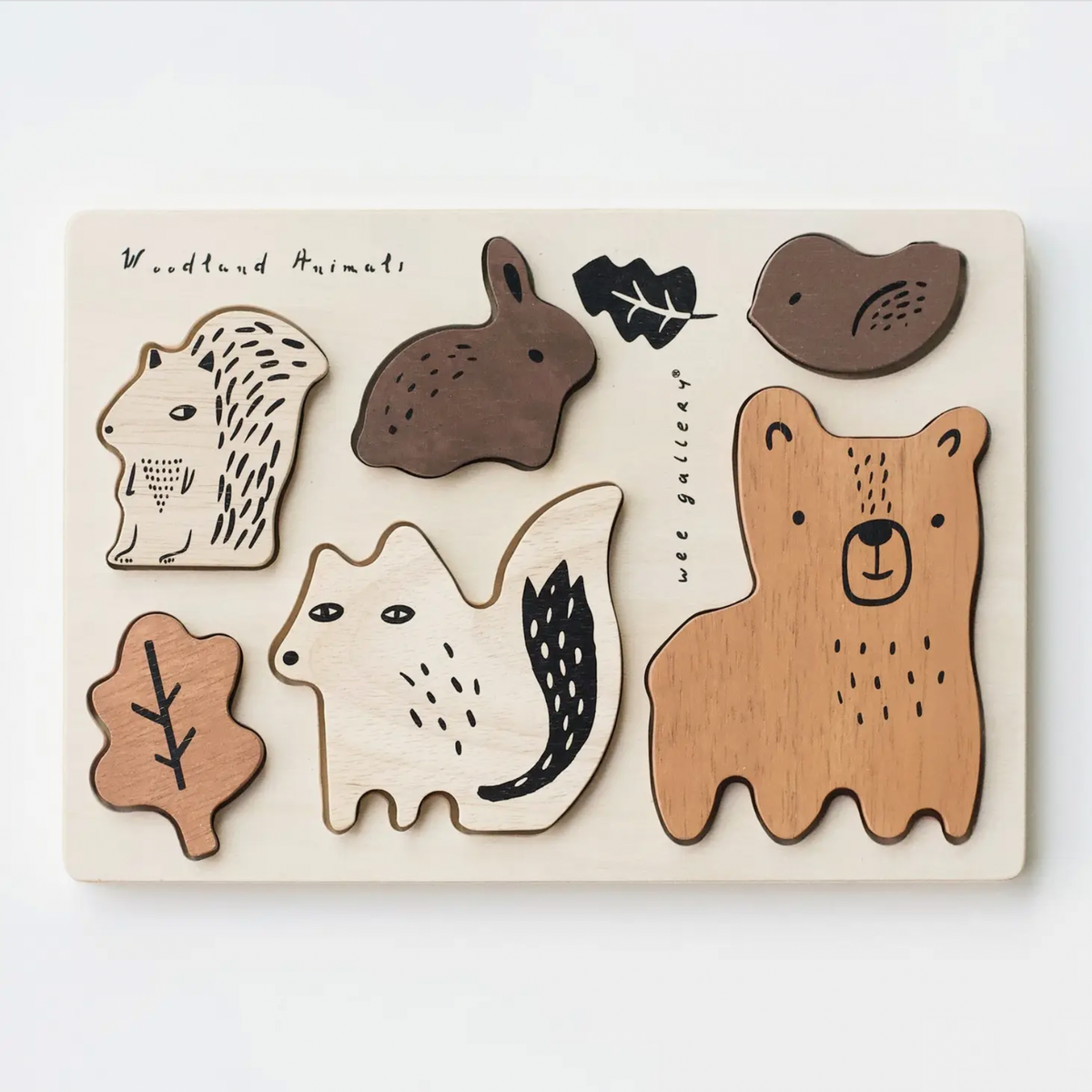 Wooden Tray Puzzle - Woodland Animals