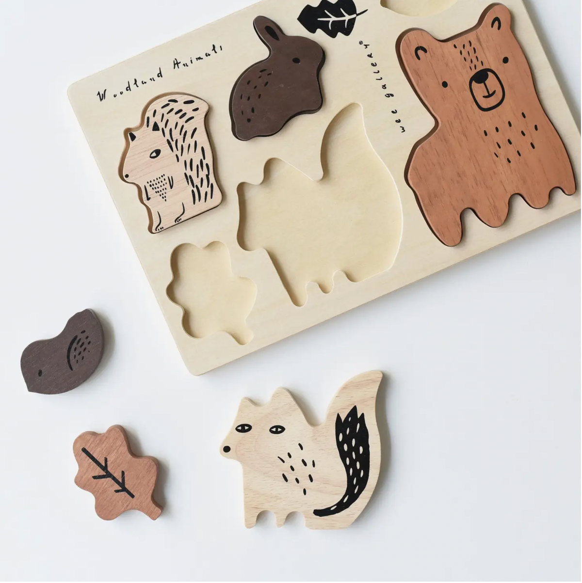 Wooden Tray Puzzle - Woodland Animals