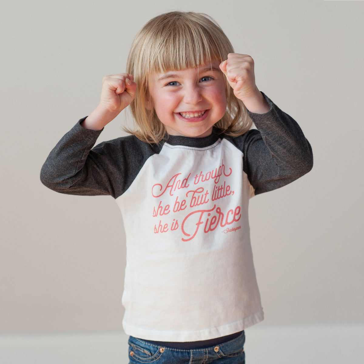 She is Fierce Raglan Tee - Sweetpea and Co.